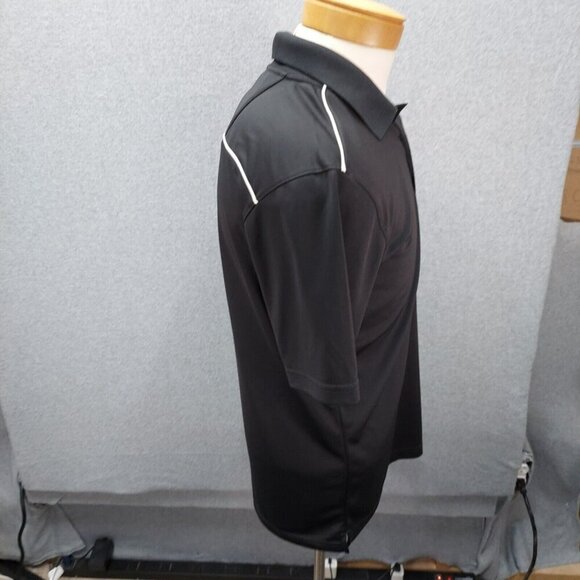 Men's Russell Black UGA Georgia Bulldogs Black Polo Polyester Size Medium 38-40 - Picture 3 of 5